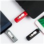 Pen Drive USB x64 GB COOL (3 em 1) Lightning / Type-C / USB Azul