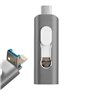 Pen Drive USB x64 GB COOL (3 em 1) Lightning / Type-C / USB Cinza