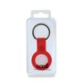 Porta-chaves de proteção COOL compatível com AirTag Silicone Vermelho