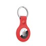 Porta-chaves de proteção COOL compatível com AirTag Silicone Vermelho