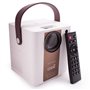 Projetor compacto COOL Rainbow 3000 lúmens alto-falante integrado + HDMI/SD/USB + espelho Wifi (branco)