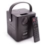 Projetor compacto COOL Rainbow 3000 lúmens alto-falante integrado + HDMI/SD/USB + espelho Wifi (preto)
