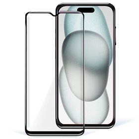 Protetor de ecrã de vidro temperado COOL para iPhone 15 / iPhone 16 (FULL 3D)