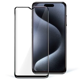 Protetor de ecrã de vidro temperado COOL para iPhone 15 Pro (FULL 3D)