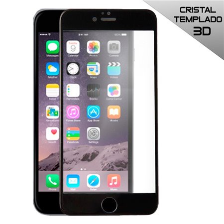 Protetor de ecrã de vidro temperado COOL para iPhone 6 Plus / 6s Plus (FULL 3D Preto)