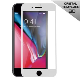 Protetor de ecrã de vidro temperado COOL para iPhone 7 / iPhone 8 (FULL 3D Branco)