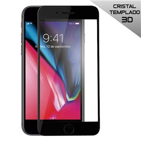 Protetor de ecrã de vidro temperado COOL para iPhone 7 / iPhone 8 (FULL 3D Preto)