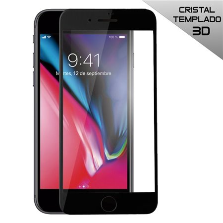 Protetor de ecrã de vidro temperado COOL para iPhone 7 / iPhone 8 (FULL 3D Preto)