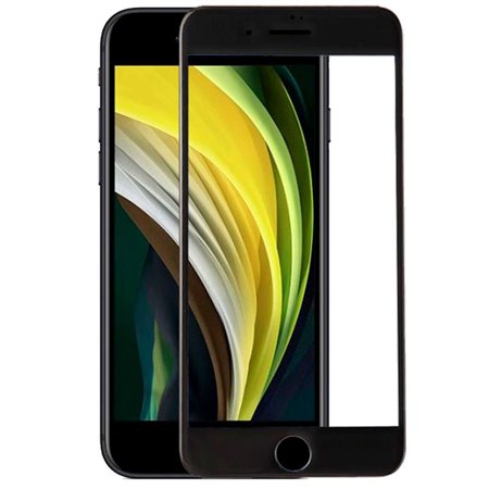 Protetor de ecrã de vidro temperado COOL para iPhone SE (2020) / SE (2022) (FULL 3D Preto)