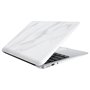 Protetor de vinil traseiro colorido para laptop Devia 15 &39&39" mármore branco"