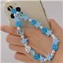 Pulseira universal para smartphone COOL com pingente de estrelas azuis