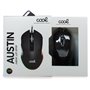 Rato USB gaming RGB (iluminação) COOL Austin Preto