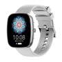 Smartwatch COOL Border Silicone Cinza (Amoled, Chamadas, Esporte, Saúde)