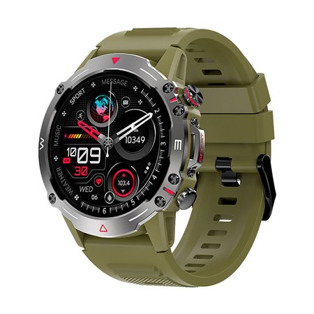 Smartwatch COOL Ecrã AMOLED Adventure Verde (Chamadas, Esporte, Saúde)