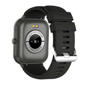 Smartwatch COOL Forest Silicone Preto (Chamadas, Esporte, Sono, Câmera)