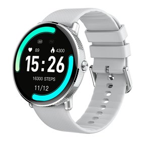 Smartwatch COOL Forever Silicone Cinza (AMOLED, Chamadas, Esporte, Saúde)