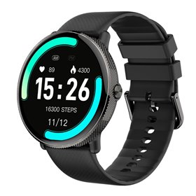 Smartwatch COOL Forever Silicone Preto (AMOLED, Chamadas, Esporte, Saúde)
