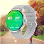 Smartwatch COOL Iris Silicone Rosa (AMOLED, Chamadas, Esporte, Saúde)