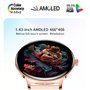 Smartwatch COOL Ultrathin + 2 Correias (AMOLED, Chamadas, Esporte, Saúde) Preto