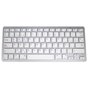 Teclado para PC Espanhol Bluetooth Slim COOL Branco