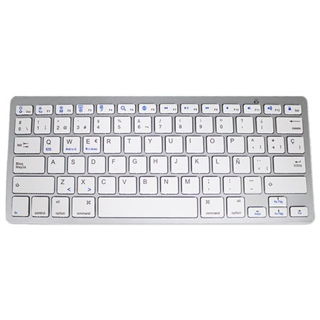 Teclado para PC Espanhol Bluetooth Slim COOL Branco