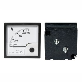 Voltímetro Analógico De Painel 500V Dc