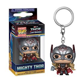 Chaveiro Funko Pop Marvel Pocket Thor Love e Thunder Mighty Thor