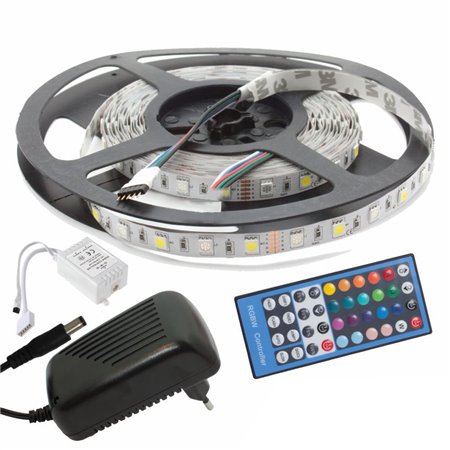 Kit Fita 300 Leds 5050 12V 5M Rgb+W C/Control