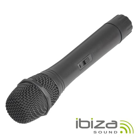 Microfone S/ Fios P/ Colunas Port Uhf 863Mhz Ibiza