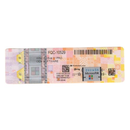 Microsoft Windows 11 Professional Licença OEM - COA com Sticker de Protecção