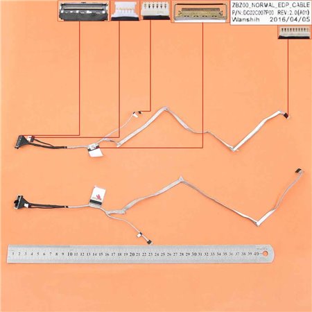 Cabo Flex para Portatil Dell Latitude E7250 Zbz00 30 Pines