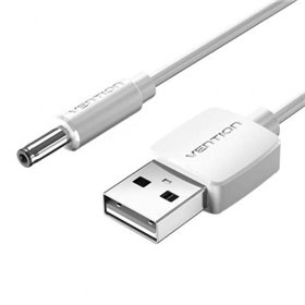 Cabo de Alimentação Vention CEXWF, USB Macho - DC 3.5mm Macho, 1m, Branco