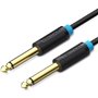 Cabo Mono Vention BAABI, Jack 6.5 Macho - Jack 6.5 Macho, 3m, Preto