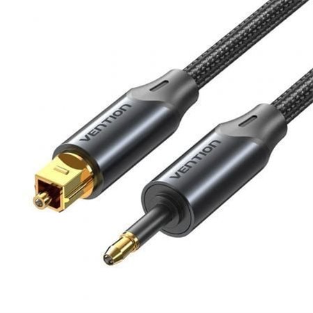 Cabo de Audio de Fibra óptica Vention BKCBF, 1m, Preto