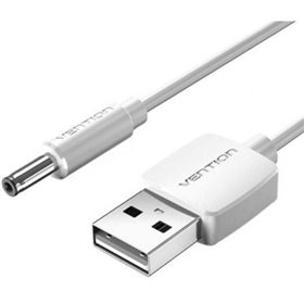 Cabo de Alimentação Vention CEYWF, USB-A Macho - DC 5.5mm Macho, 1m, Branco