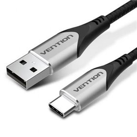 Cabo USB 2.0 Tipo-C Vention CODHD, USB Tipo-C Macho - USB Macho, Até 60W, 480Mbps, 50cm, Cinza