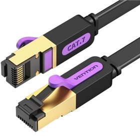 Cabo de Rede RJ45 STP Vention ICABD Cat.7, 50cm, Preto