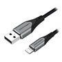 Cabo USB 2.0 Lightning Vention LABHF, USB Macho - Lightning Macho, Até 12W, 480Mbps, 1m, Cinza