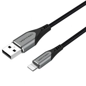 Cabo USB 2.0 Lightning Vention LABHH, USB Macho - Lightning Macho, Até 12W, 480Mbps, 2m, Cinza