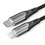 Cabo USB 2.0 Tipo-C Lightning Vention TACHF, USB Tipo-C Macho - Lightning Macho, Até 27W, 480Mbps, 1m, Cinza