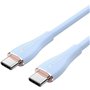 Cabo USB 2.0 Tipo-C Vention TAWSG, USB Tipo-C Macho - USB Tipo-C Macho, Até 100W, 480Mbps, 1.5m, Azul