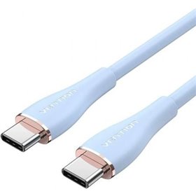 Cabo USB 2.0 Tipo-C Vention TAWSG, USB Tipo-C Macho - USB Tipo-C Macho, Até 100W, 480Mbps, 1.5m, Azul