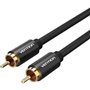 Cabo Stereo Vention VAB-R09-B200, RCA Macho - RCA Macho, 2m, Preto