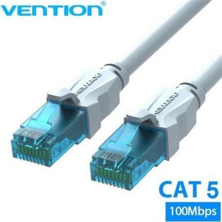 Cabo de Rede RJ45 UTP Vention VAP-A10-S3000 Cat.5e, 30m, Azul e Branco