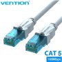 Cabo de Rede RJ45 UTP Vention VAP-A10-S3000 Cat.5e, 30m, Azul e Branco