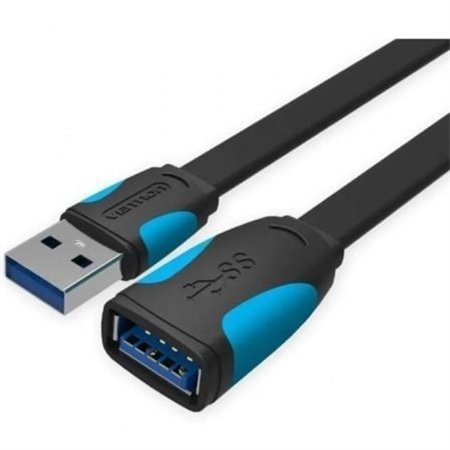 Extensão USB 3.0 Vention VAS-A13-B200, USB Macho - USB Fêmea, 5Gbps, 2m, Preto e Azul