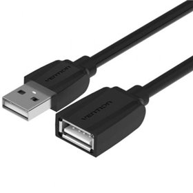 Extensão USB 2.0 Vention VAS-A44-B050, USB Macho - USB Fêmea, 50cm, Preto