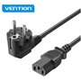 Cabo de Alimentação Vention ZCJBAC, IEC C13 Fêmea - CEE7 Macho, 1.8m, Preto