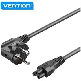 Cabo de Alimentação Vention ZCKBAC, IEC C5 Fêmea - CEE7 Macho, 1.8m, Preto