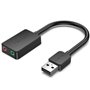 Placa de Som Vention CDYB0, 2.1, Preto